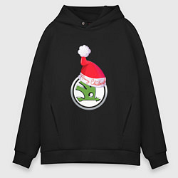 Толстовка оверсайз мужская Skoda Merry Christmas, цвет: черный