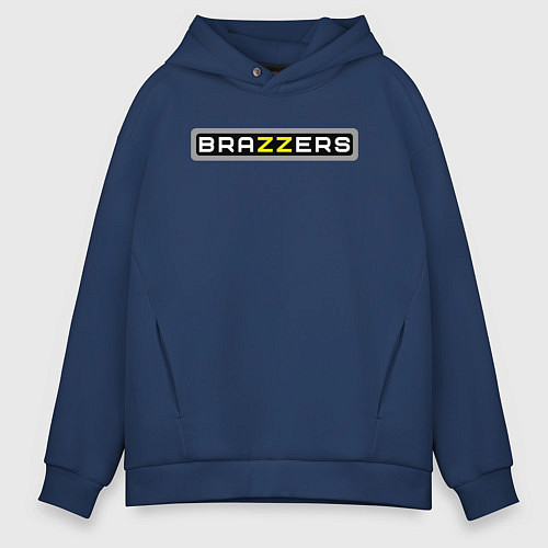 Мужское худи оверсайз Brazzers / Тёмно-синий – фото 1