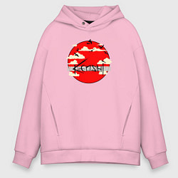 Толстовка оверсайз мужская KENSHI Logo, цвет: светло-розовый
