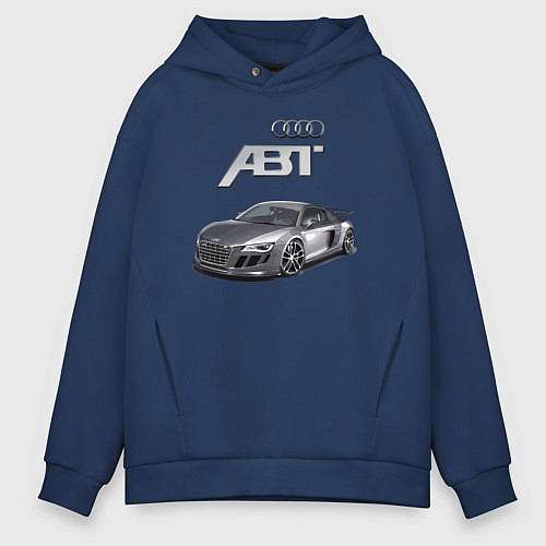 Мужское худи оверсайз Audi TT ABT autotuning / Тёмно-синий – фото 1