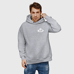 Толстовка оверсайз мужская OBLADAET P7AY3R5, цвет: меланж — фото 2