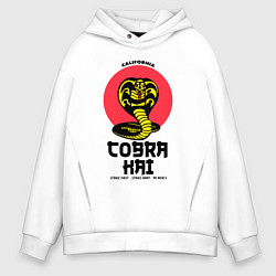 Толстовка оверсайз мужская Cobra Kai: California, цвет: белый