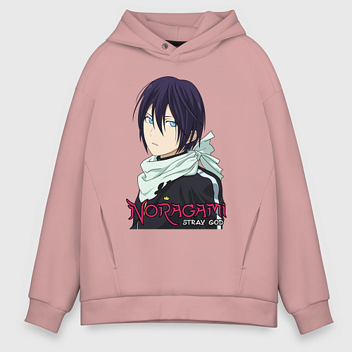 Мужское худи оверсайз Yato blue eyes / Пыльно-розовый – фото 1
