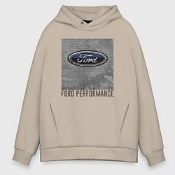 Толстовка оверсайз мужская Ford Performance, цвет: миндальный