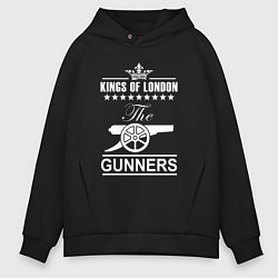 Толстовка оверсайз мужская Arsenal The king of London Арсенал, цвет: черный