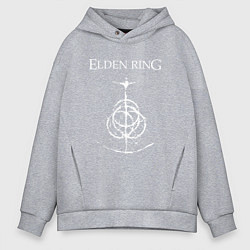 Толстовка оверсайз мужская Elden ring лого, цвет: меланж
