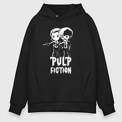 Толстовка оверсайз мужская Pulp Fiction Hype, цвет: черный