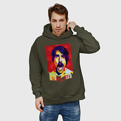 Толстовка оверсайз мужская Kiedis RHCP, цвет: хаки — фото 2