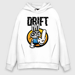 Толстовка оверсайз мужская Drift Hype Cool Hare, цвет: белый