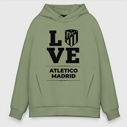 Толстовка оверсайз мужская Atletico Madrid Love Классика, цвет: авокадо
