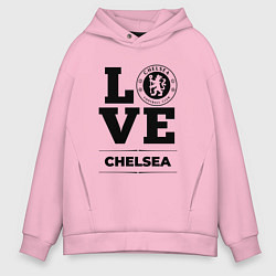 Толстовка оверсайз мужская Chelsea Love Классика, цвет: светло-розовый