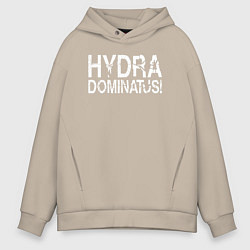 Толстовка оверсайз мужская Ваха - Гидра Доминатус! Альфа-Легион, цвет: миндальный