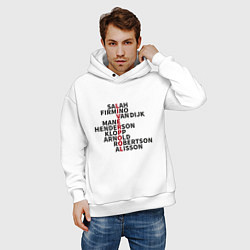 Толстовка оверсайз мужская Liverpool Players, цвет: белый — фото 2