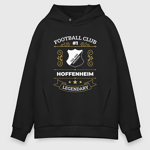 Мужское худи оверсайз Hoffenheim FC 1 / Черный – фото 1