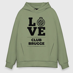 Толстовка оверсайз мужская Club Brugge Love Классика, цвет: авокадо