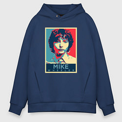 Толстовка оверсайз мужская Stranger Things Майк, цвет: тёмно-синий