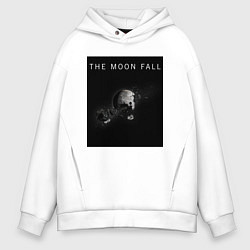 Толстовка оверсайз мужская The Moon Fall Space collections, цвет: белый