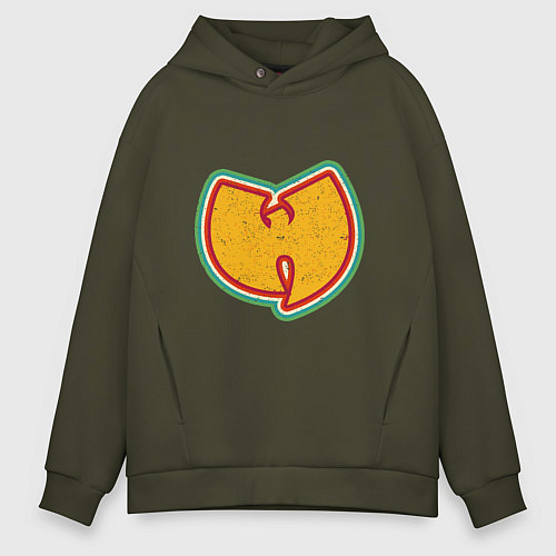Мужское худи оверсайз Wu-Tang Colors / Хаки – фото 1