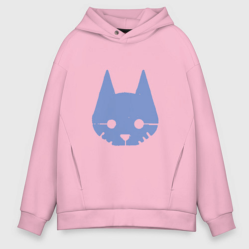 Мужское худи оверсайз Stray Blue / Светло-розовый – фото 1