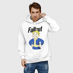 Толстовка оверсайз мужская Fallout blondie boy, цвет: белый — фото 2