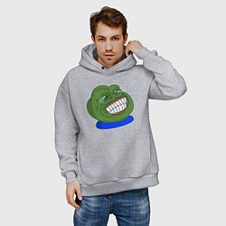 Толстовка оверсайз мужская PepeLaugh, цвет: меланж — фото 2