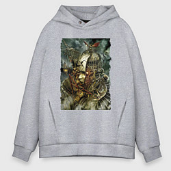 Толстовка оверсайз мужская Фантастический механистический костюм для девушки, цвет: меланж