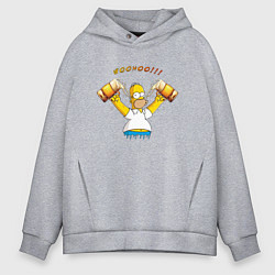 Толстовка оверсайз мужская Homer & Beer, цвет: меланж