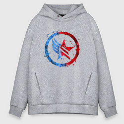 Толстовка оверсайз мужская Mass Effect Renegade - Paragon Combo, цвет: меланж