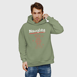 Толстовка оверсайз мужская Naughty elf, цвет: авокадо — фото 2