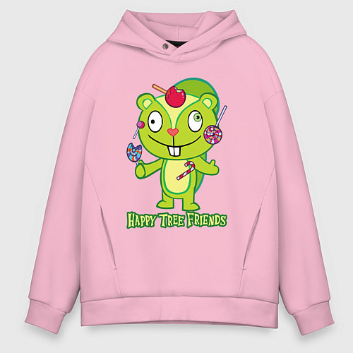 Мужское худи оверсайз Nutty / Светло-розовый – фото 1