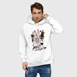 Толстовка оверсайз мужская Персонажи баскетбол Куроко, цвет: белый — фото 2