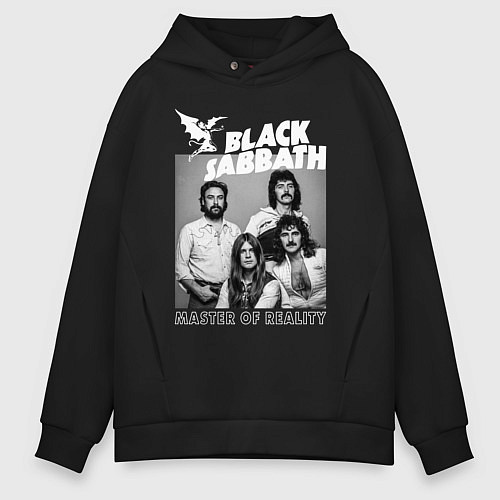 Мужское худи оверсайз Black Sabbath rock / Черный – фото 1