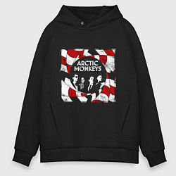Толстовка оверсайз мужская Arctic monkeys band, цвет: черный