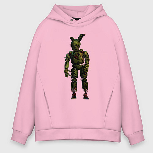 Мужское худи оверсайз Springtrap / Светло-розовый – фото 1