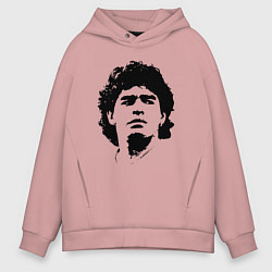 Толстовка оверсайз мужская Face Maradona, цвет: пыльно-розовый