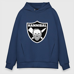 Толстовка оверсайз мужская Hannibal, цвет: тёмно-синий