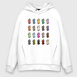 Толстовка оверсайз мужская Все цвета уток - Goose Goose Duck, цвет: белый