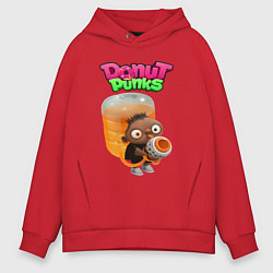 Толстовка оверсайз мужская Содапоп, цвет: красный