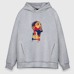 Толстовка оверсайз мужская Lebron look up, цвет: меланж