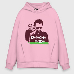 Толстовка оверсайз мужская DM portrait, цвет: светло-розовый