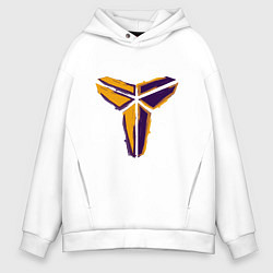 Толстовка оверсайз мужская Kobe logo, цвет: белый