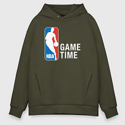 Толстовка оверсайз мужская Game time, цвет: хаки
