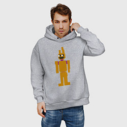 Толстовка оверсайз мужская Spring Bonnie, цвет: меланж — фото 2