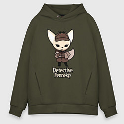 Толстовка оверсайз мужская Detective Fenneko, цвет: хаки