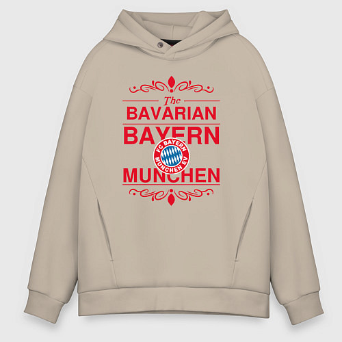 Мужское худи оверсайз Bavarian Bayern / Миндальный – фото 1