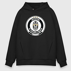 Толстовка оверсайз мужская Juventus club, цвет: черный