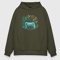 Толстовка оверсайз мужская Games and nature, цвет: хаки