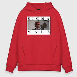 Толстовка оверсайз мужская Sigma Male, цвет: красный