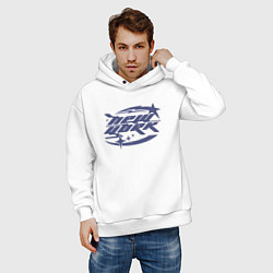 Толстовка оверсайз мужская New York - Y2K, цвет: белый — фото 2