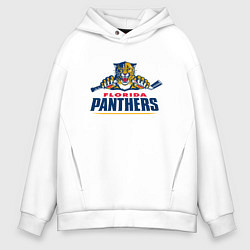 Толстовка оверсайз мужская Florida panthers - hockey team, цвет: белый
